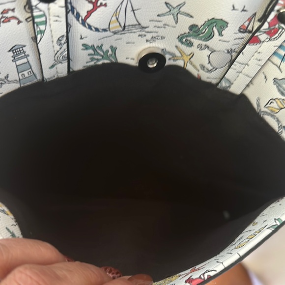 White Whimsical Backpack with All-Over Print - Picture 4 of 5